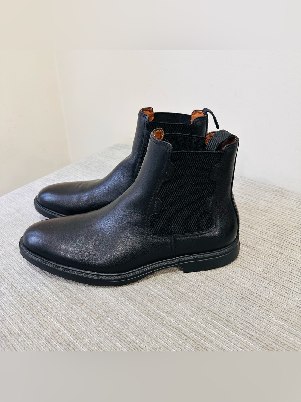 Stacy Adams Townsend Men's Chelsea Boots Black Leather Shoes Size 9 M 25728-007